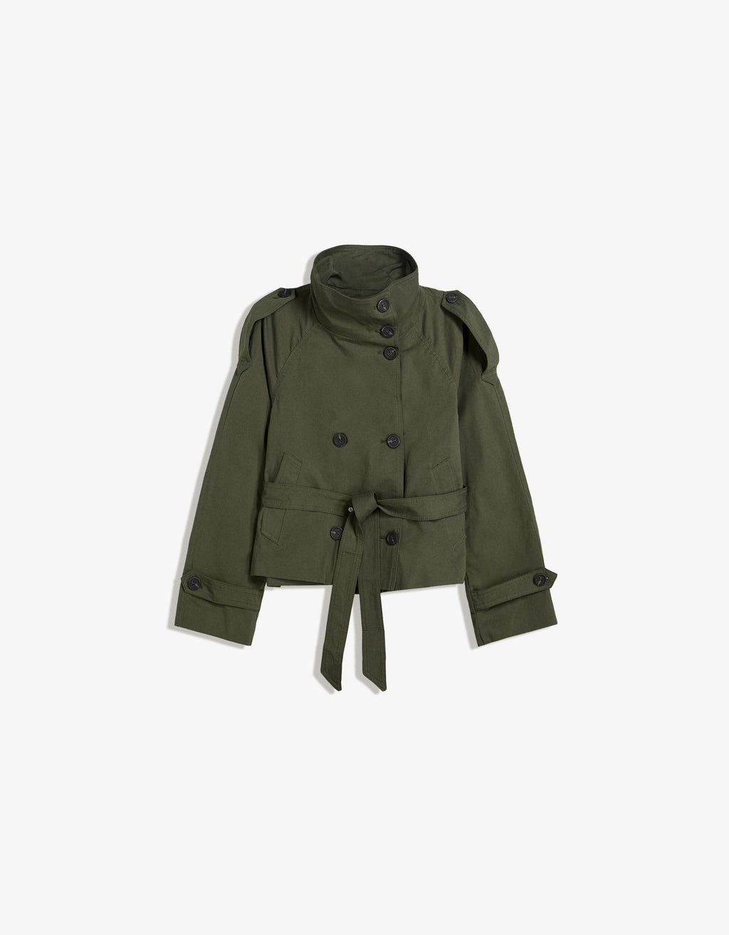 Short trench coat jacket