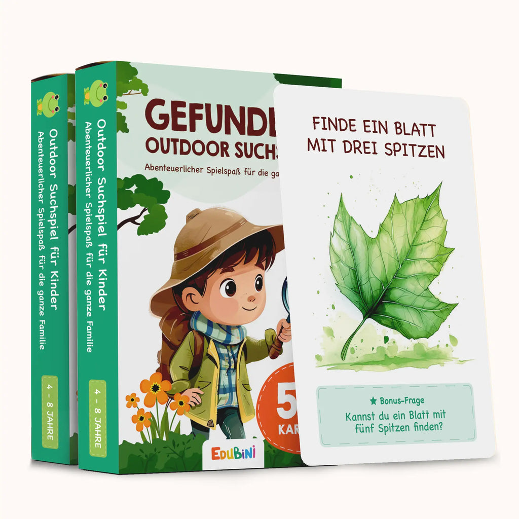 Edubini Gefunden! Outdoor Suchspiel für Kinder