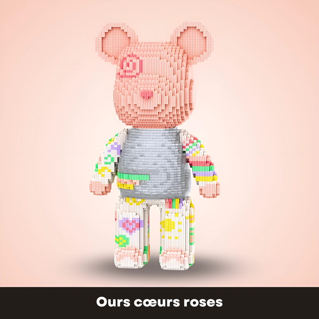 PixelBlocks™ Giant Buildable Brick Bear - French