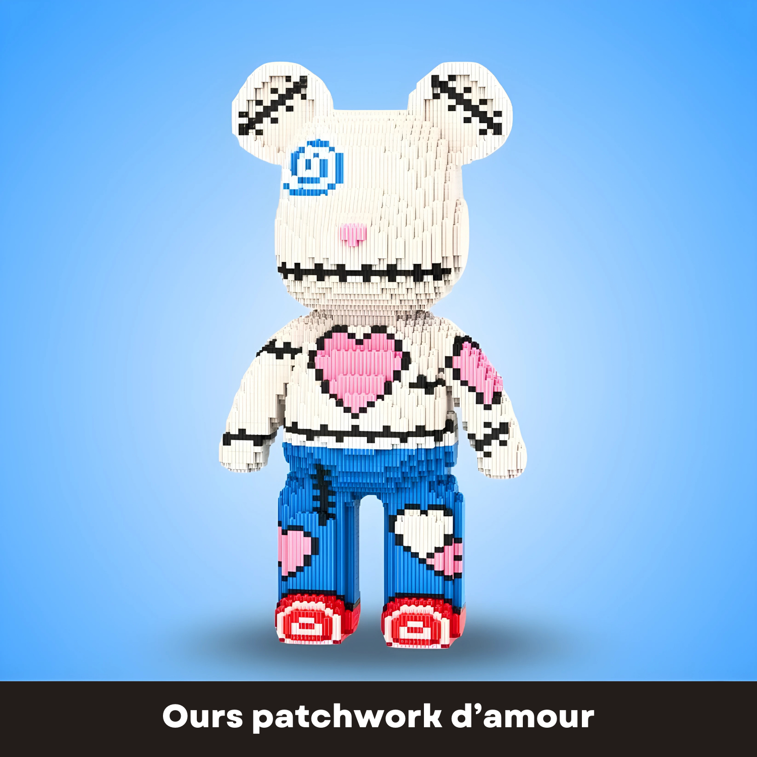 PixelBlocks™ Giant Buildable Brick Bear - French