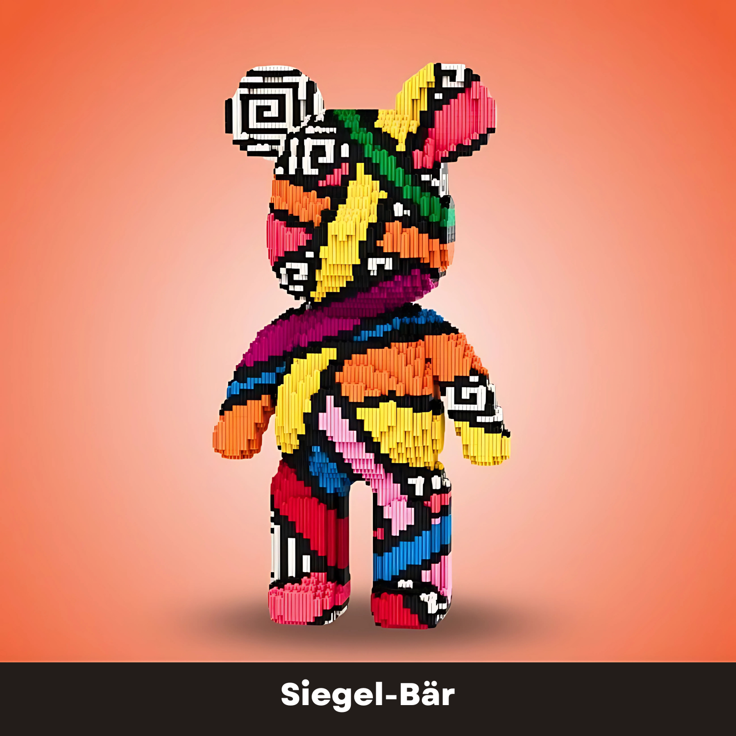 Pixelblocks™ - Riesiger Baustein-Bär