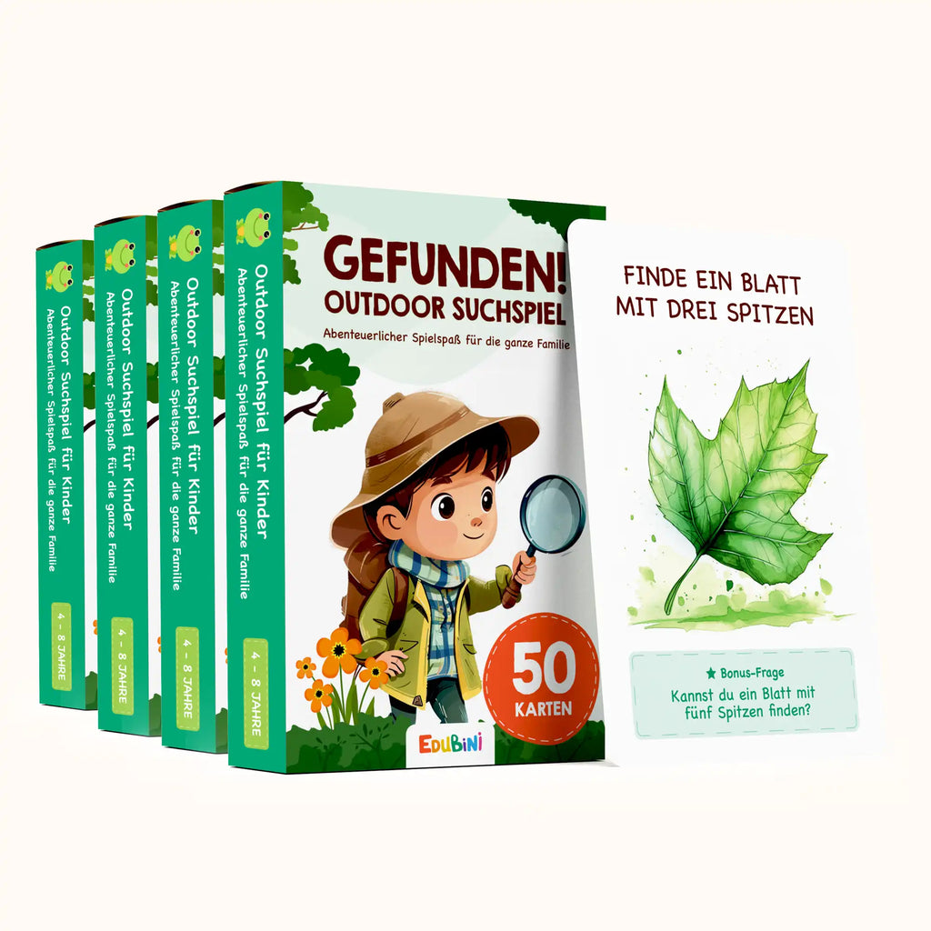 Edubini Gefunden! Outdoor Suchspiel für Kinder