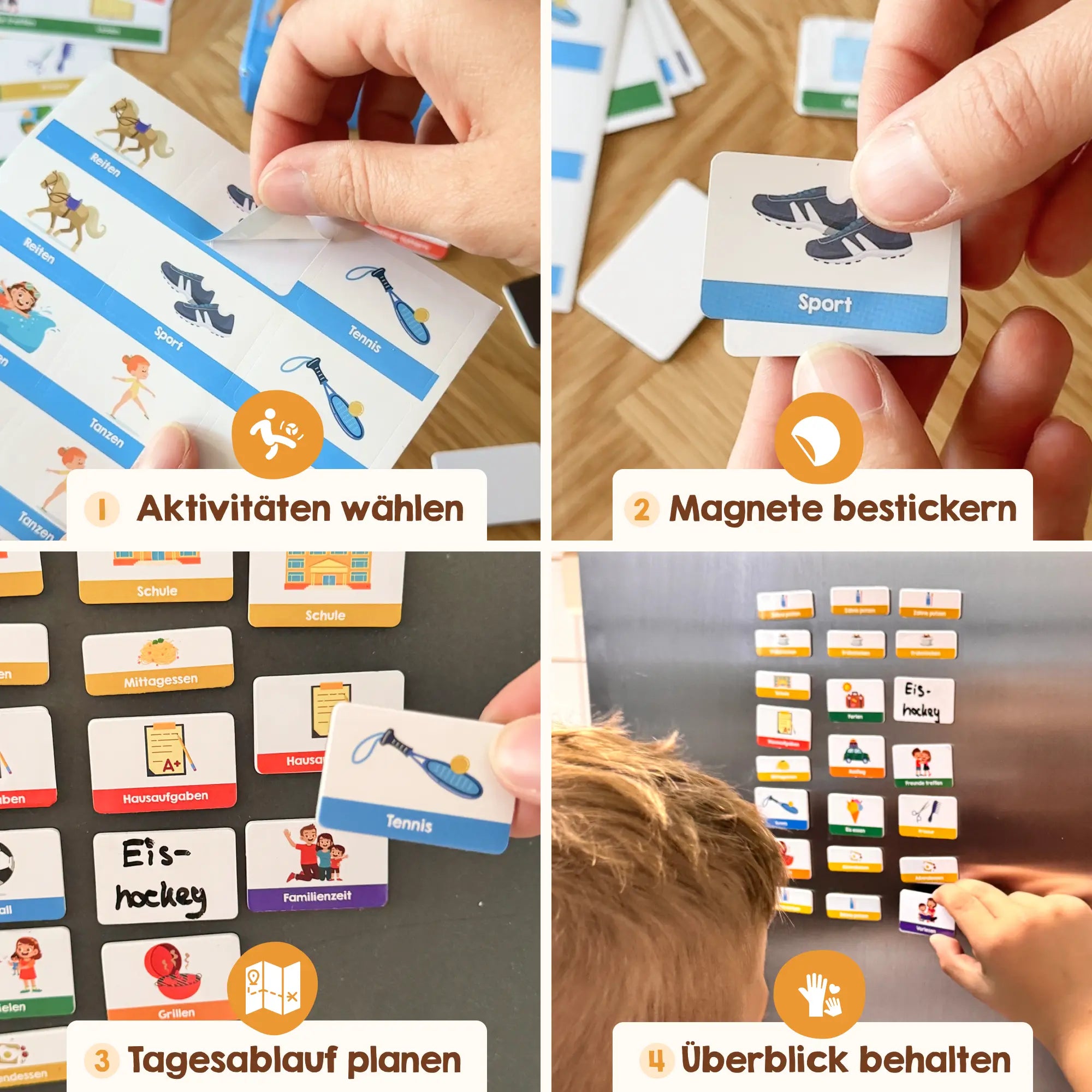 Edubini Routine Magnete für Kinder