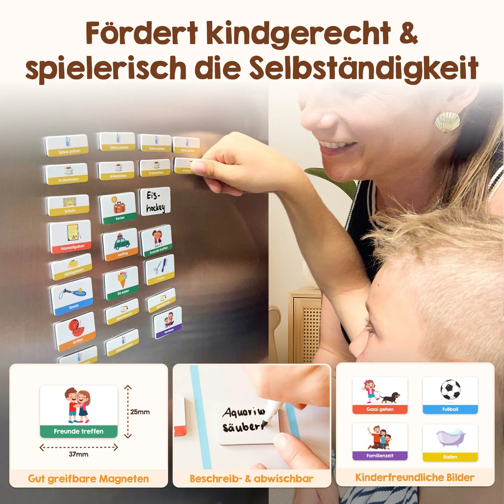 Edubini Routine Magnete für Kinder