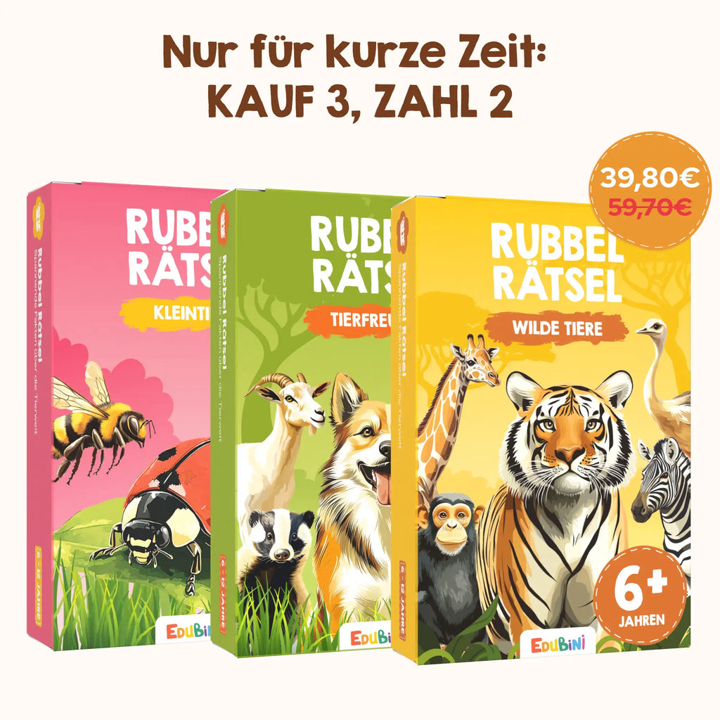 Edubini Rubbelrätsel - Reisespiel für Kinder