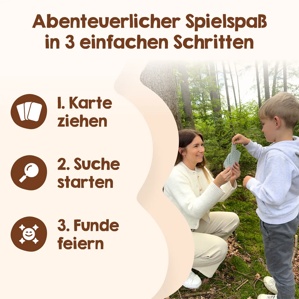 Edubini Gefunden! Outdoor Suchspiel für Kinder