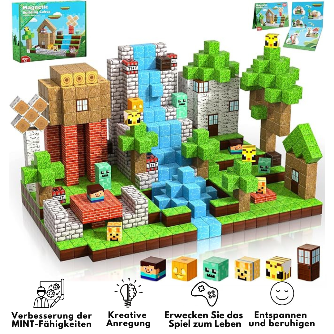 Pixel Blocks - Build-A-World-Magnete