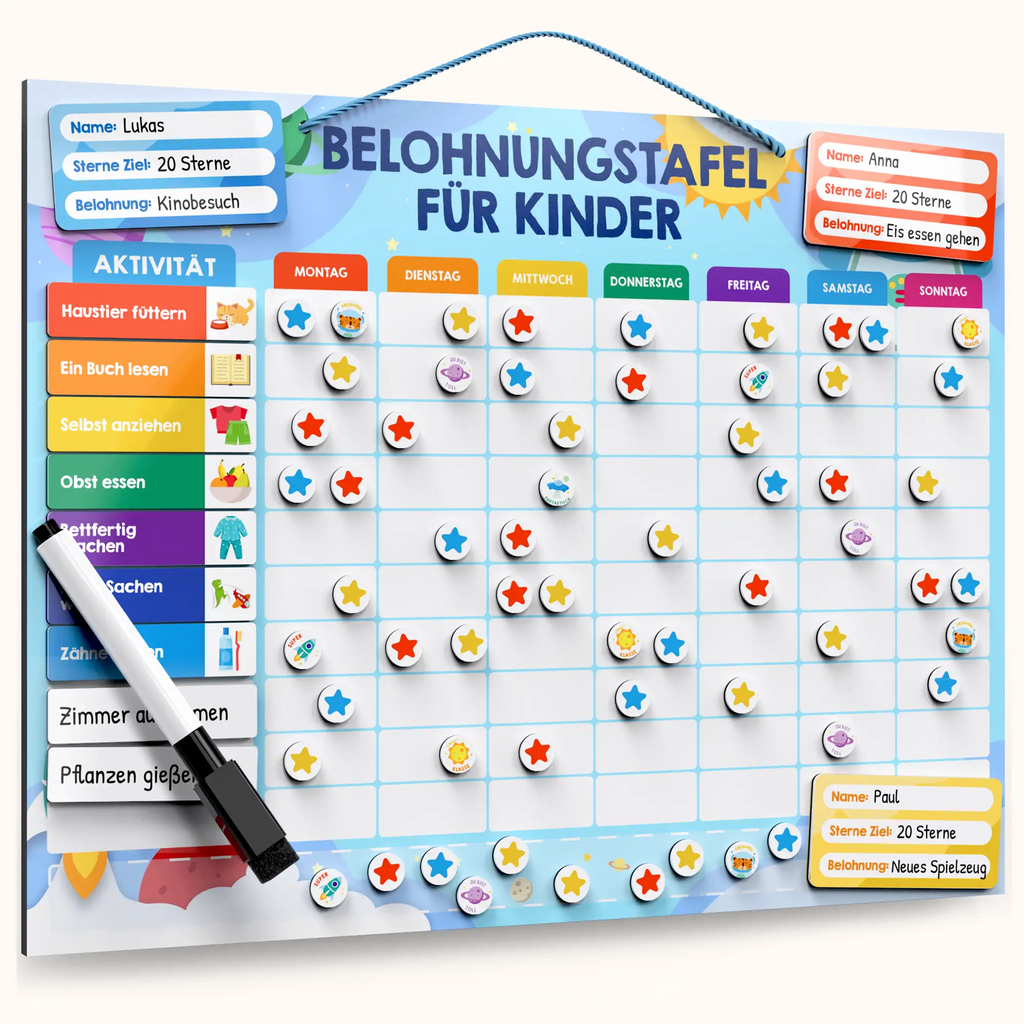 Edubini Magnetische Belohnungstafel