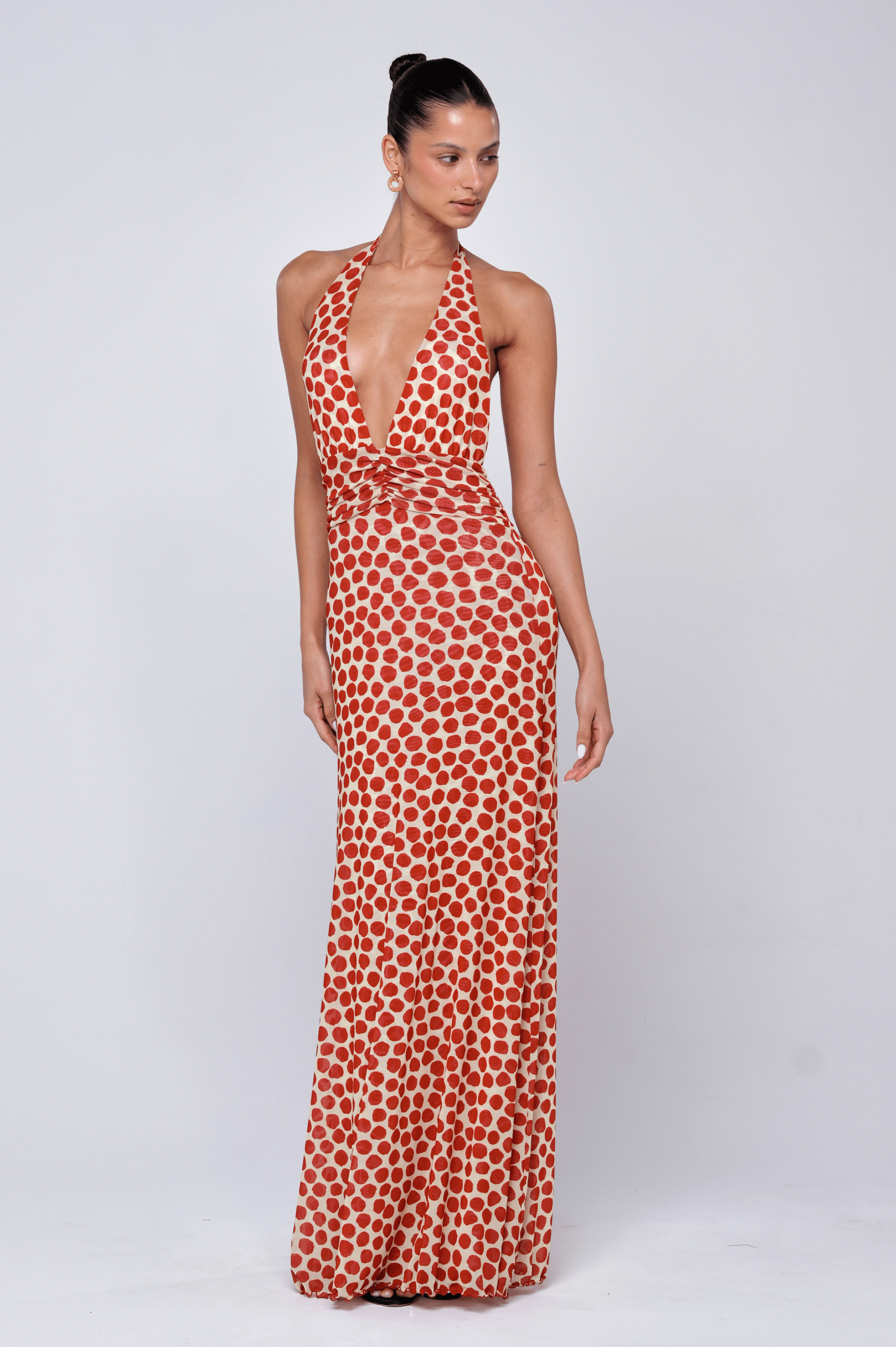 Chelsea Dress in Campari