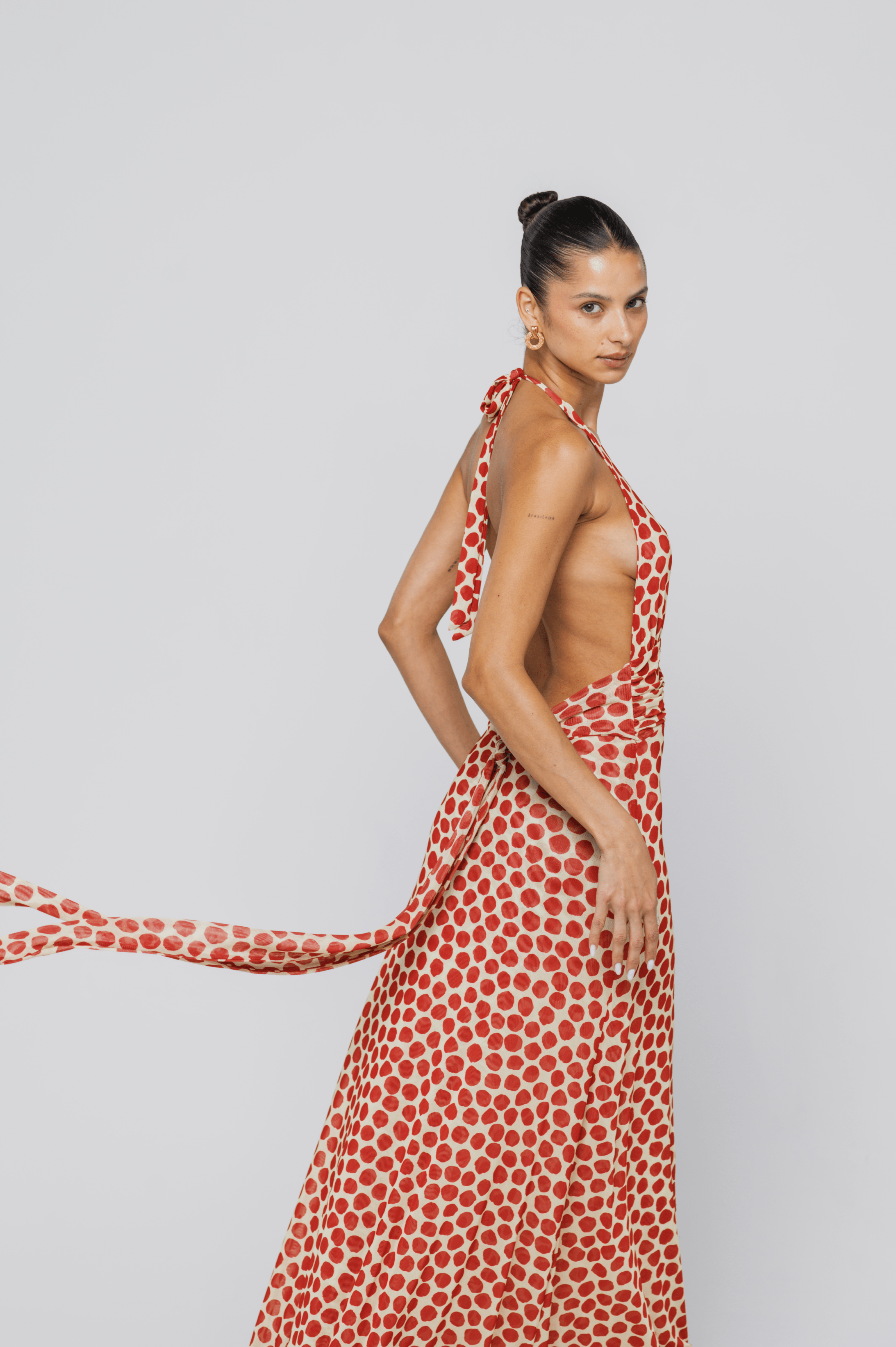 Chelsea Dress in Campari