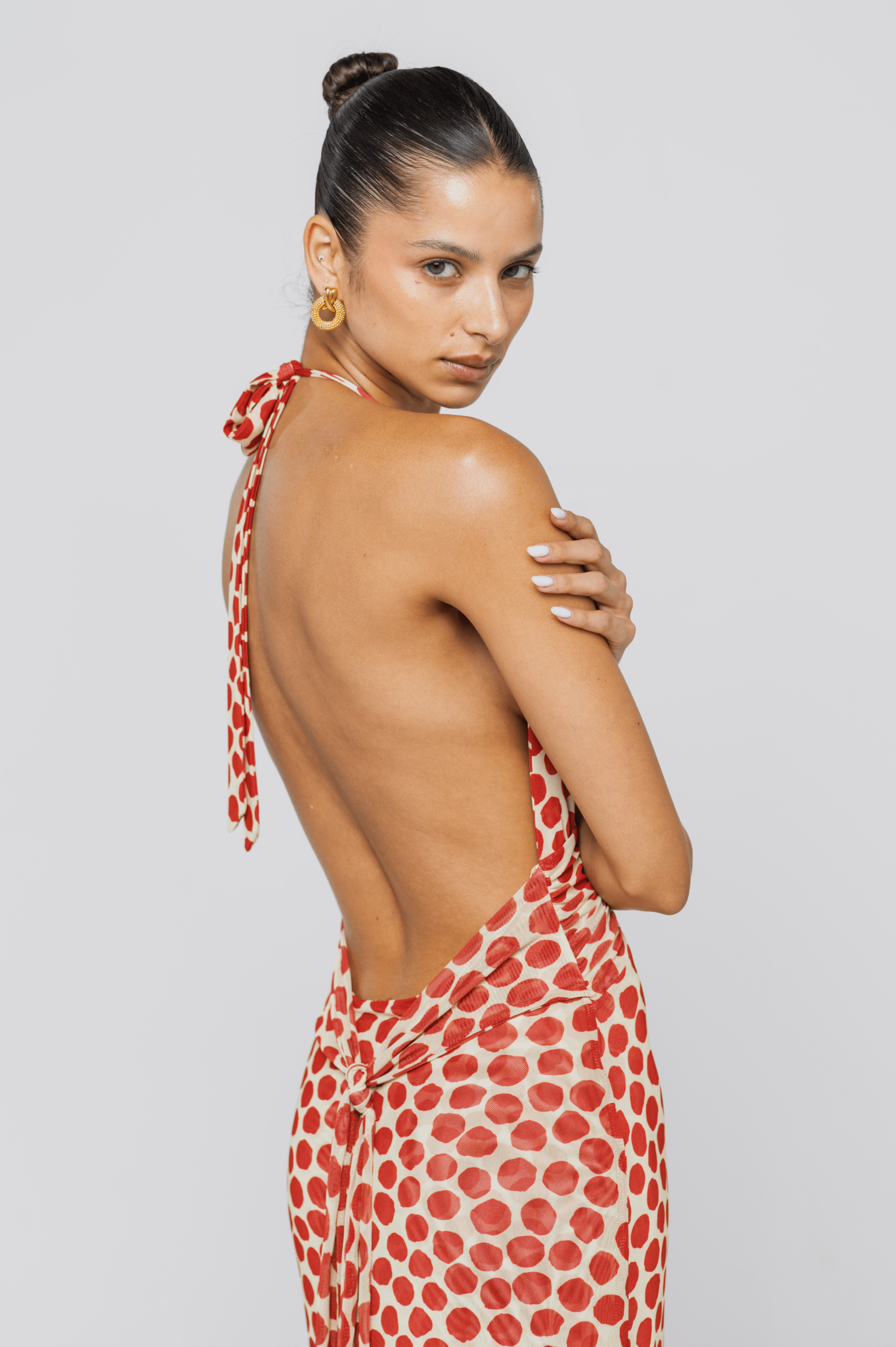 Chelsea Dress in Campari
