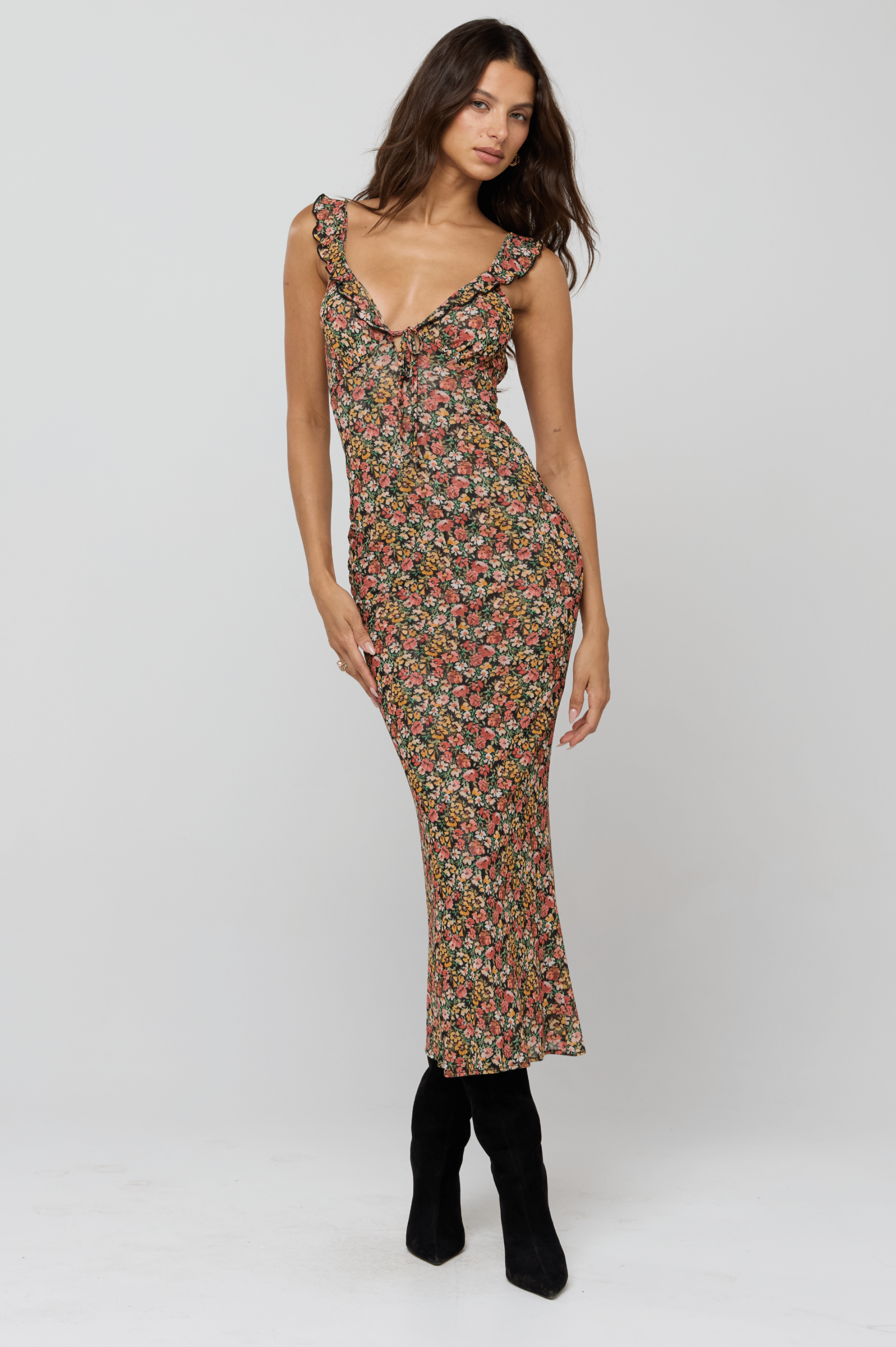 Goldie Dress in Fig