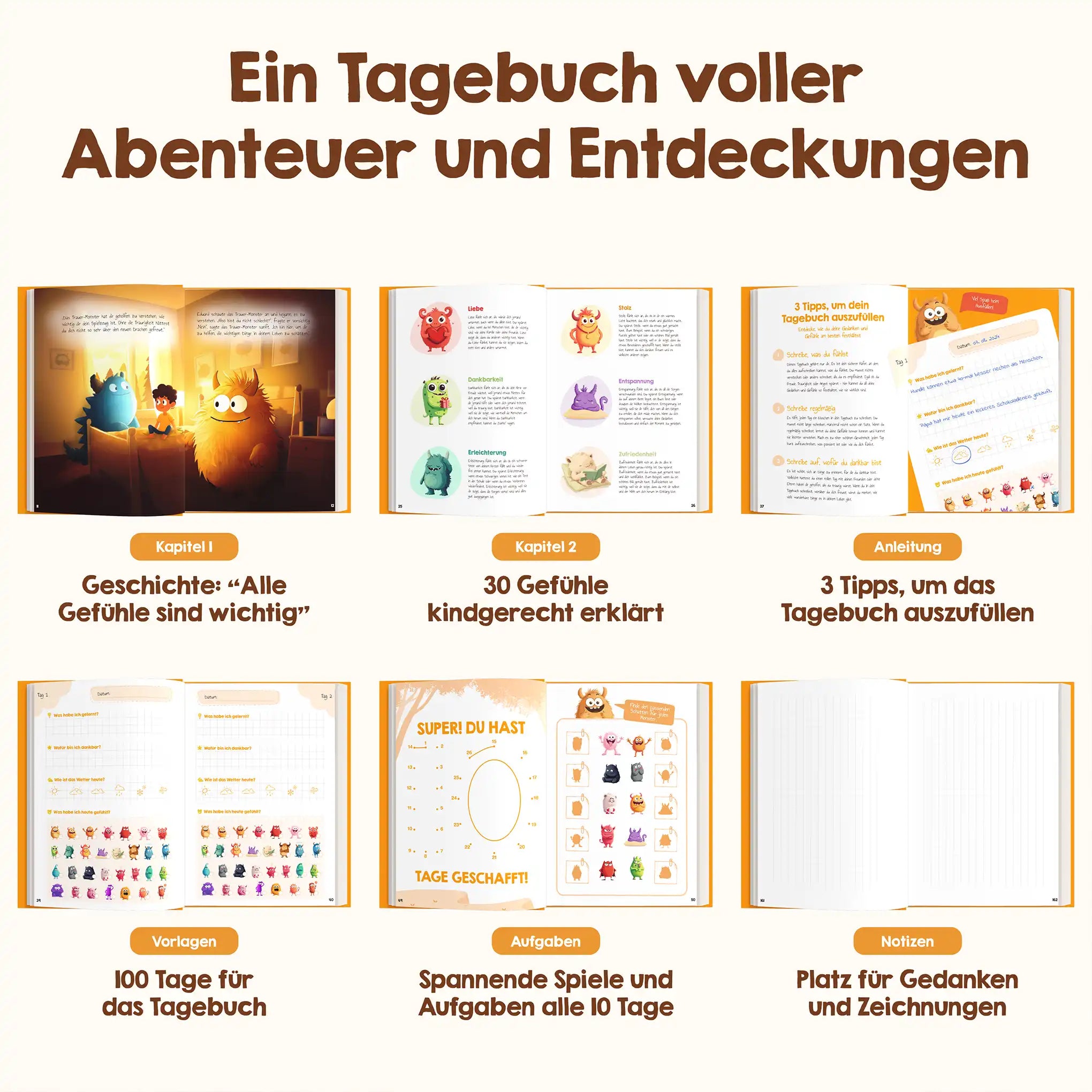 Edubini Gefühlstagebuch für Kinder