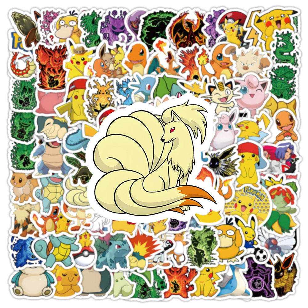 100 Pokémon-Aufkleber