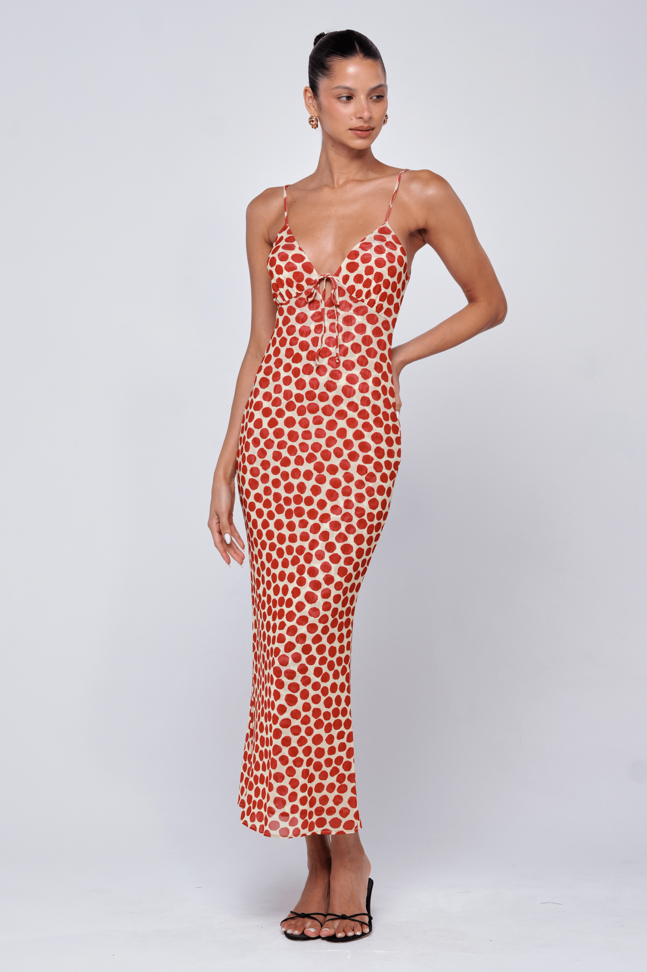 Suki Dress in Campari